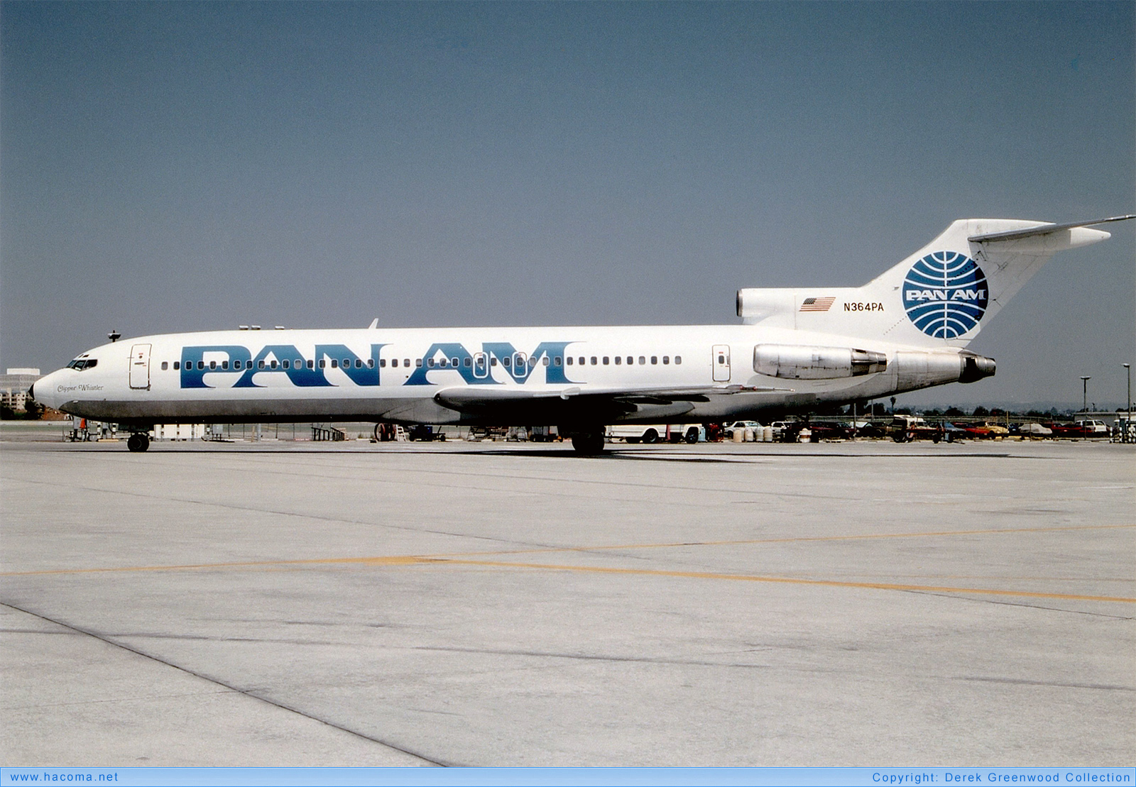 Foto von N364PA - Pan Am Clipper Whistler - Los Angeles International Airport - 1991