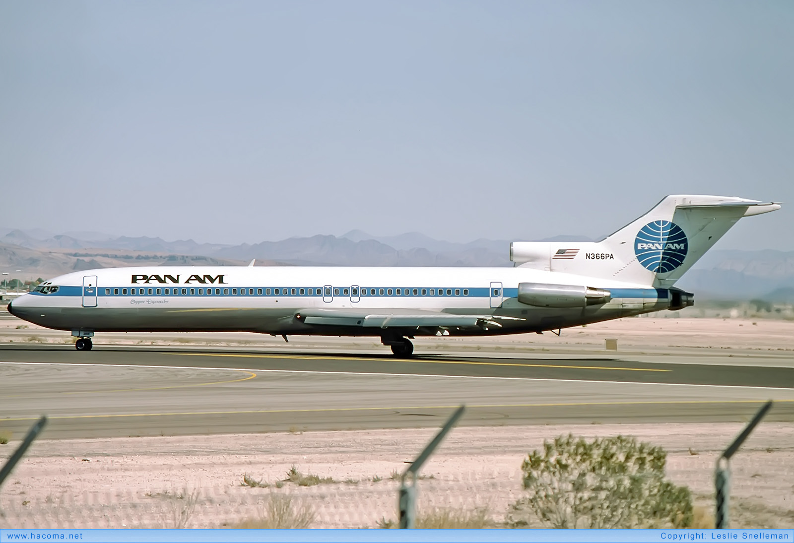 Photo of N366PA - Pan Am Clipper Expounder - McCarran International Airport - Oct 8, 1982