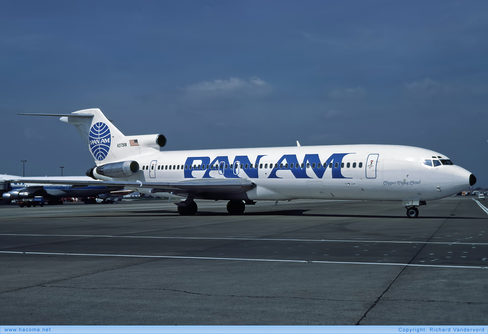 Photo of N375PA - Pan Am Clipper Flying Cloud - London Heathrow Airport - May 1985