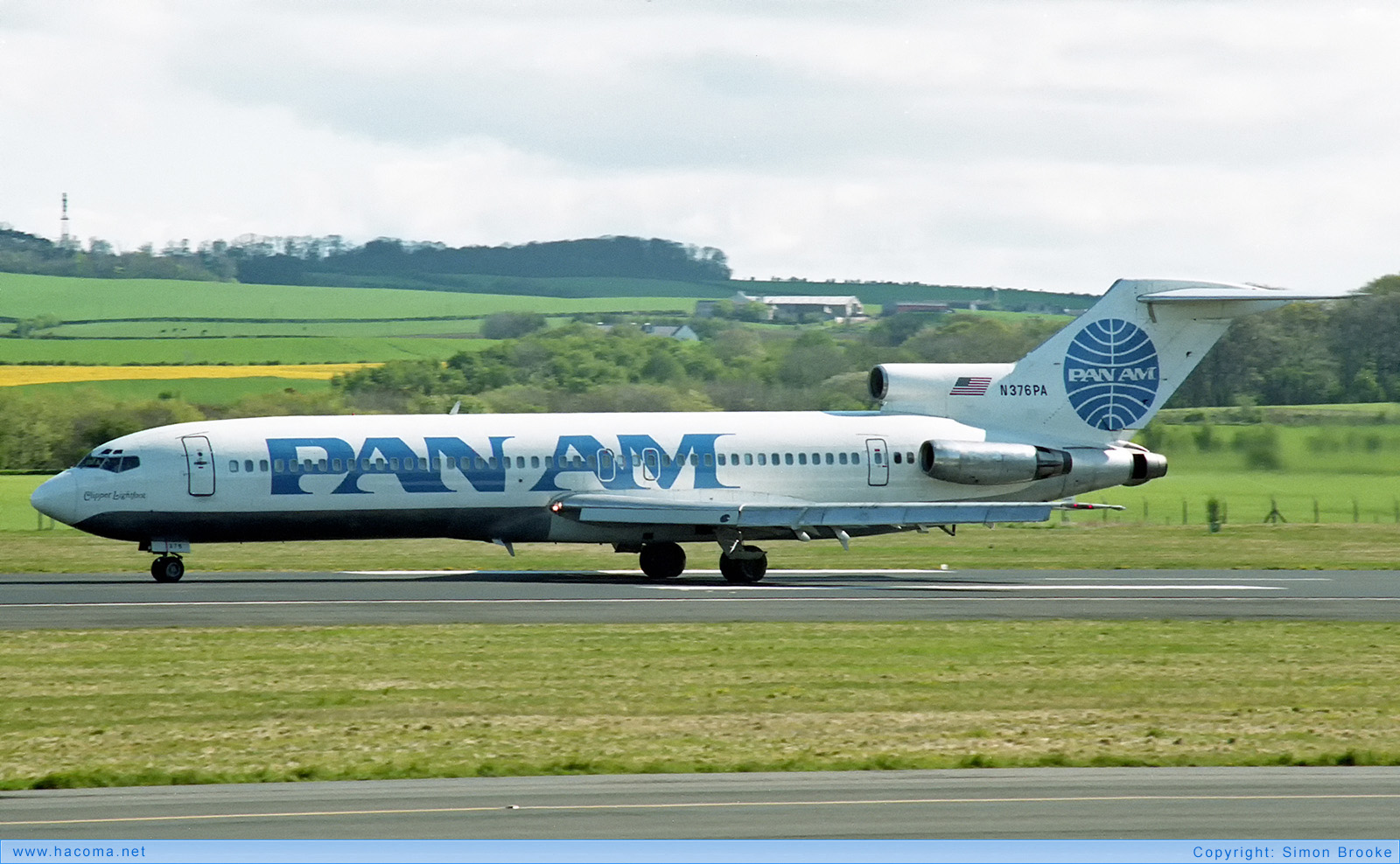 Photo of N376PA - Pan Am Clipper Lightfoot - Glasgow Prestwick Airport - May 1991