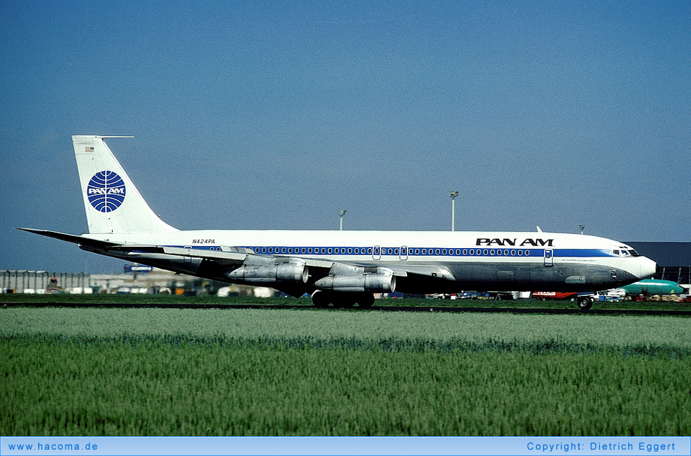 Photo of N424PA - Pan Am Clipper Golden West - Amsterdam Airport Schiphol - Apr 1977