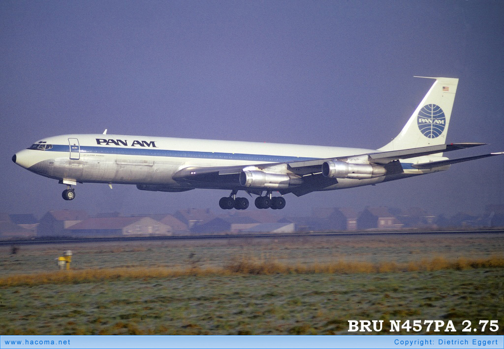 Photo of N457PA - Pan Am Clipper Phoenix - Brussels Zaventem International Airport - Feb 1975