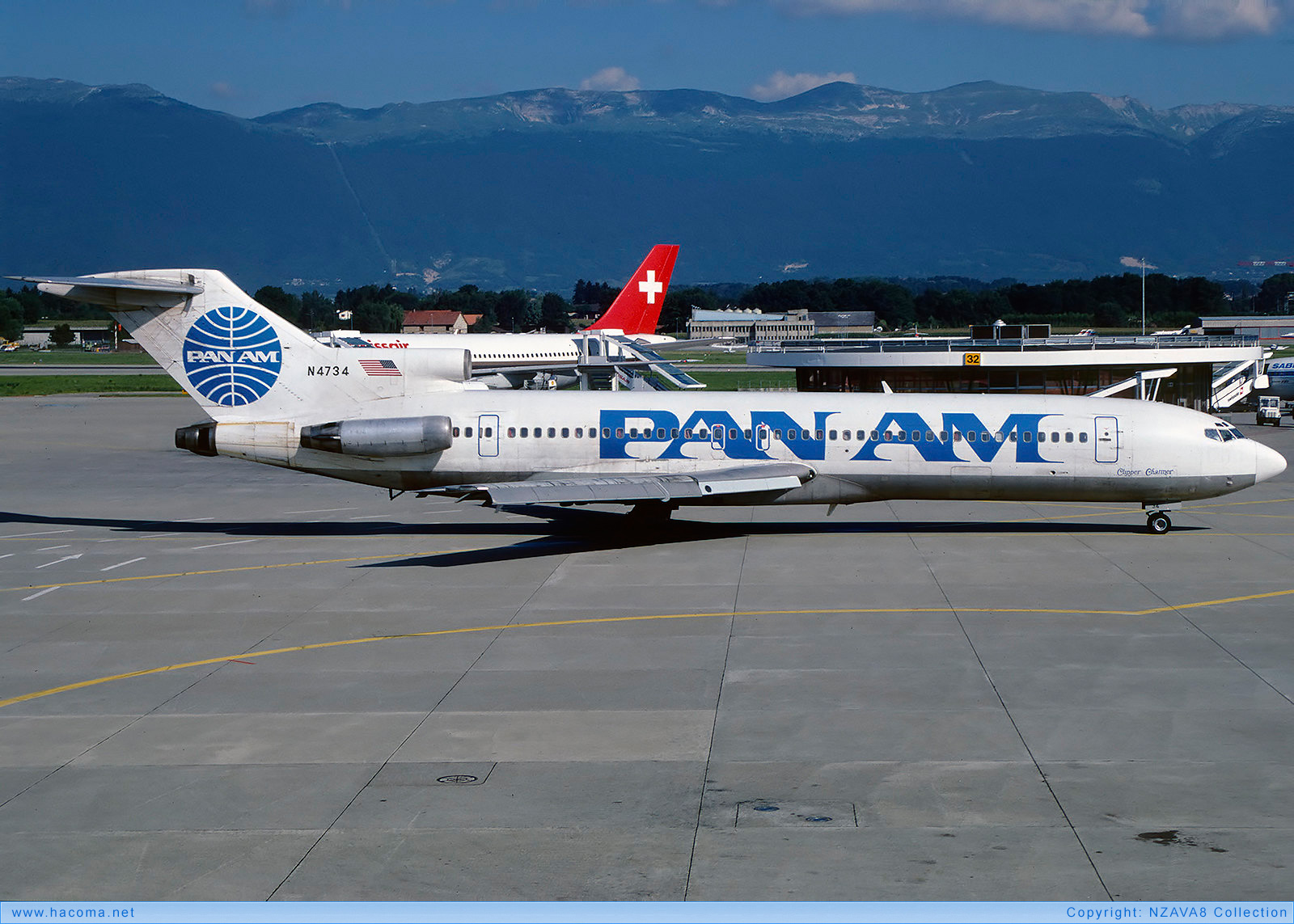Photo of N4734 - Pan Am Clipper Charmer - Geneva Airport - Aug 1986