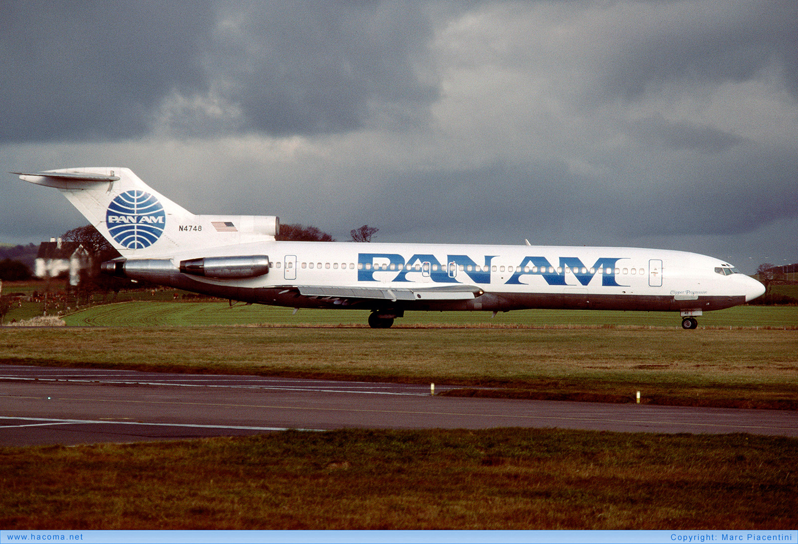 Photo of N4748 - Pan Am Clipper Progressive - Glasgow Prestwick Airport - 1988