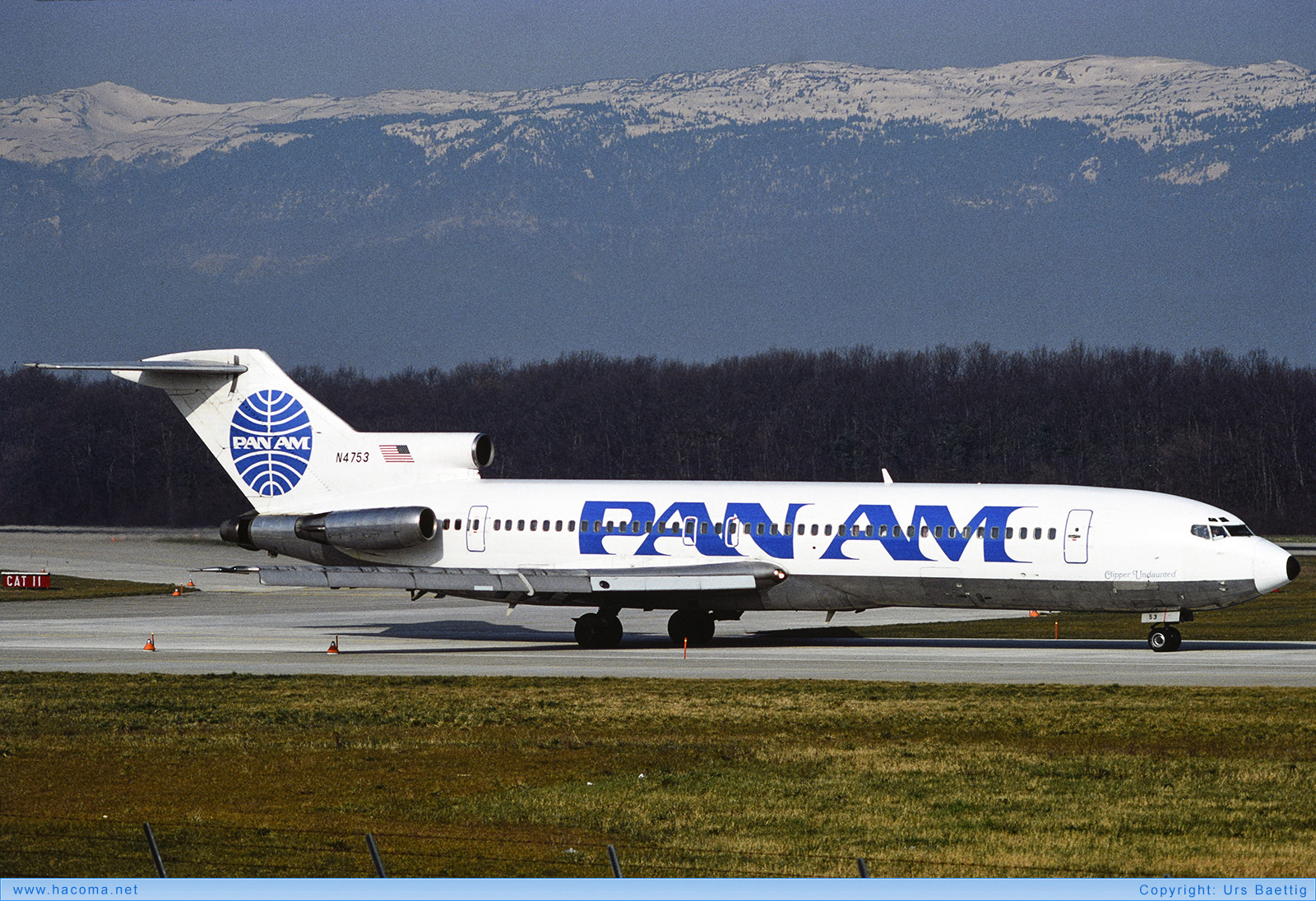 Photo of N4753 - Pan Am Clipper Undaunted - Geneva Airport - 1989