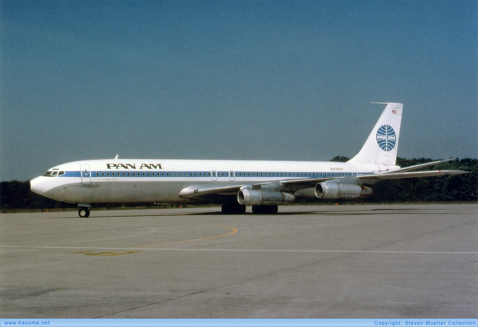 Foto von N496PA - Pan Am Clipper Northern Eagle - Flughafen Basel - 1976