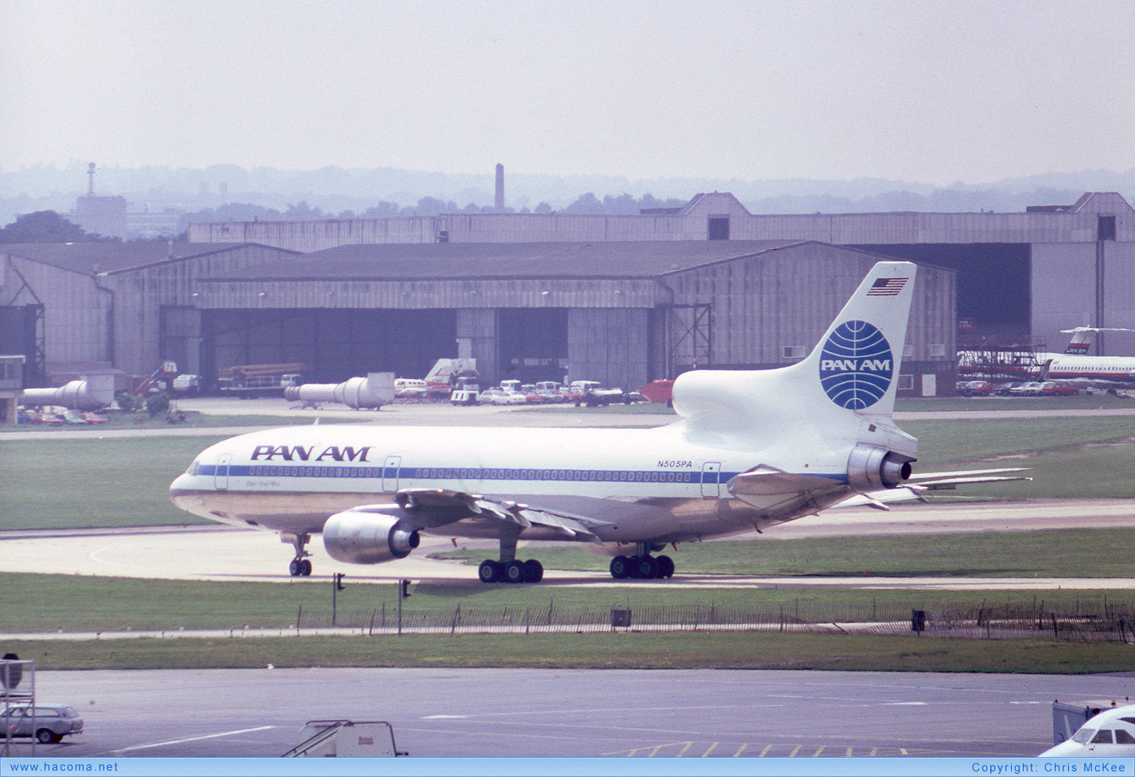 Photo of N505PA - Pan Am Clipper Eagle Wing - Gatwick Airport - Jul 2, 1980