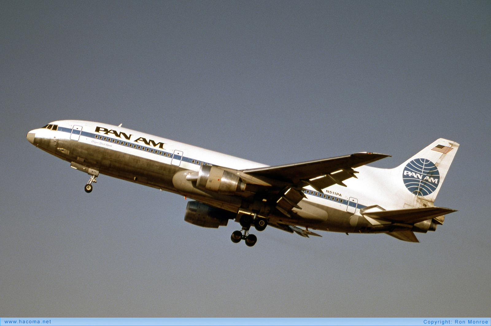Photo of N511PA - Pan Am Clipper Black Hawk - Los Angeles International Airport - Feb 1985