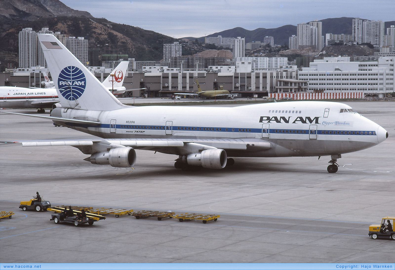 Foto von N531PA - Pan Am Clipper Liberty Bell / Freedom - Flughafen Kai Tak - 14.04.1980
