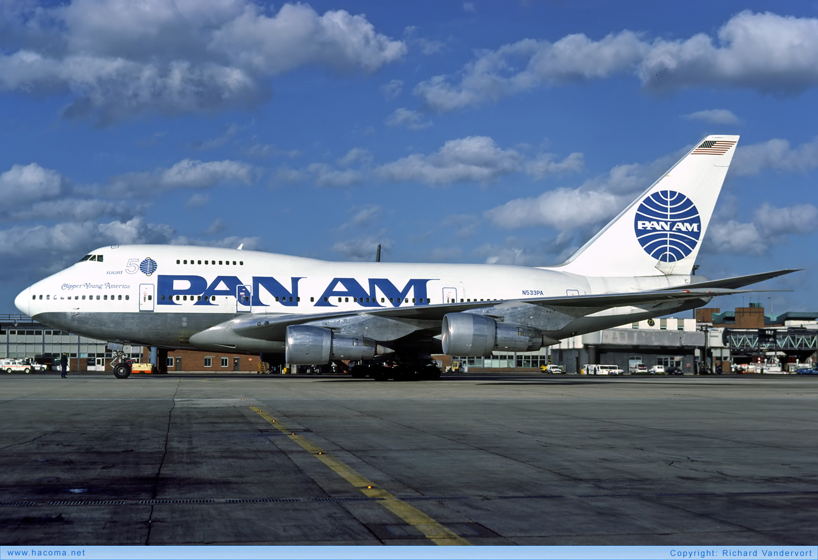 Photo of N533PA - Pan Am Clipper Freedom / Liberty Bell / New Horizons / Young America / San Francisco - London Heathrow Airport - Oct 1985