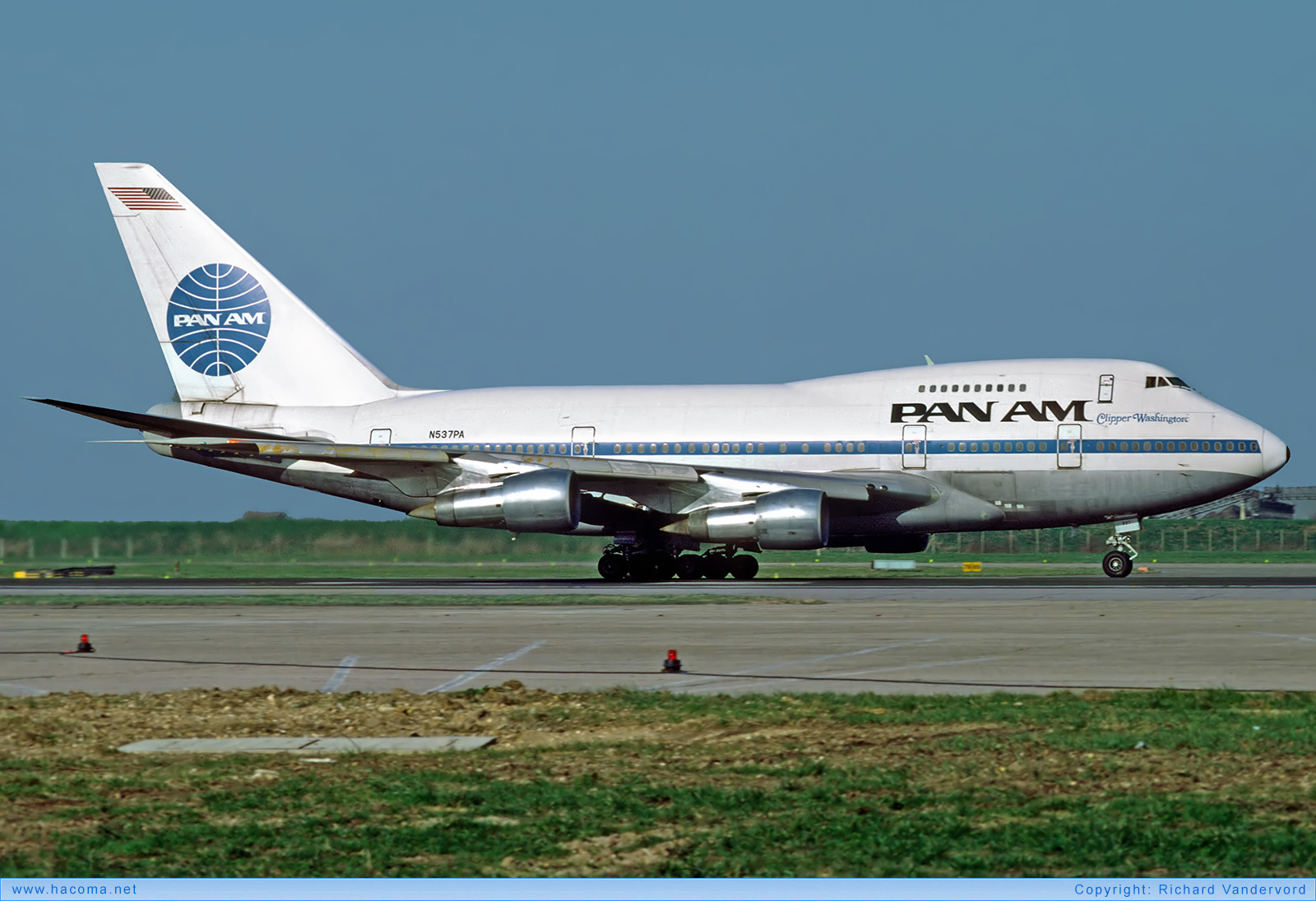 Photo of N537PA - Pan Am Clipper High Flyer / Washington - London Heathrow Airport - Apr 1984
