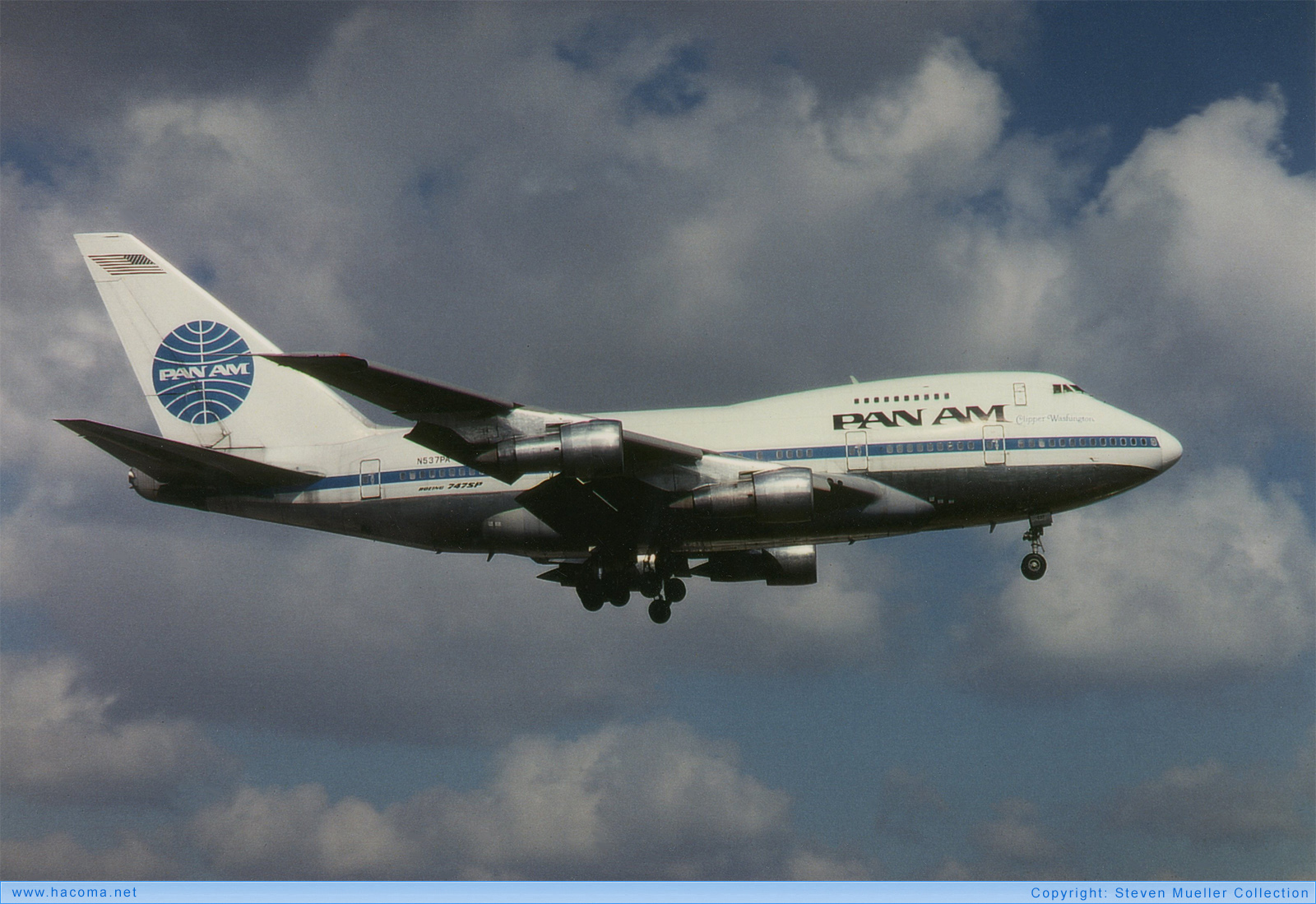 Photo of N537PA - Pan Am Clipper High Flyer / Washington - 1986
