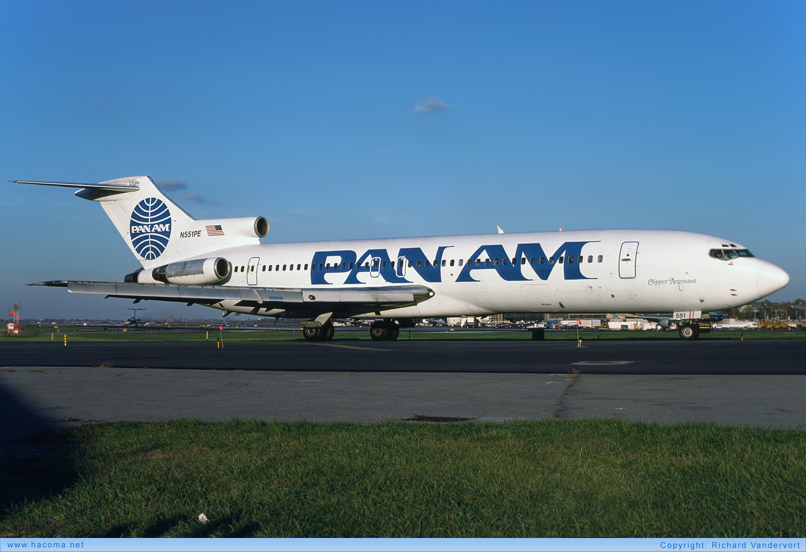 Photo of N551PE - Pan Am Clipper Argonaut - LaGuardia Airport - Nov 1988