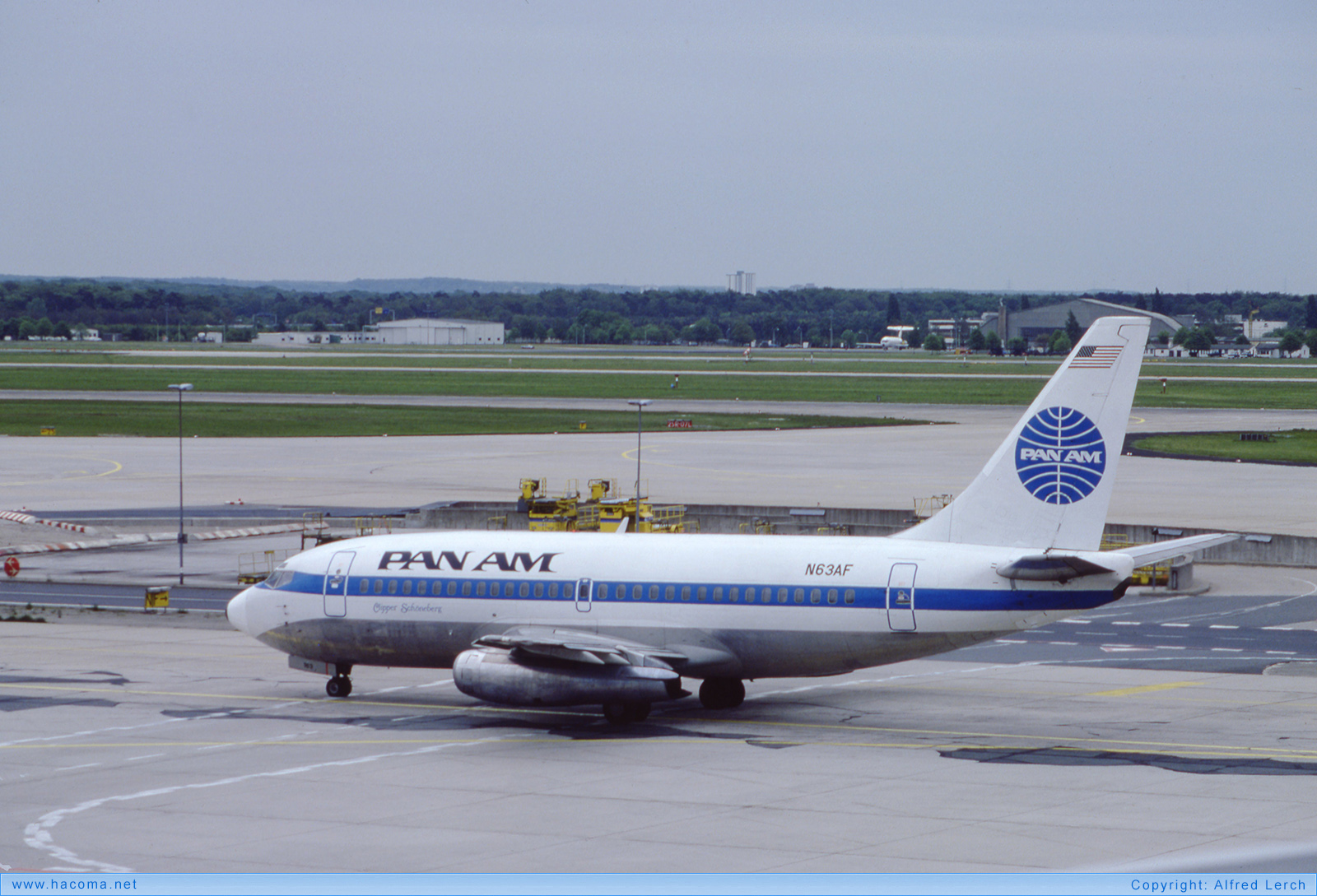 Photo of N63AF - Pan Am Clipper Schoeneberg / Poland / Hornet - May 1983