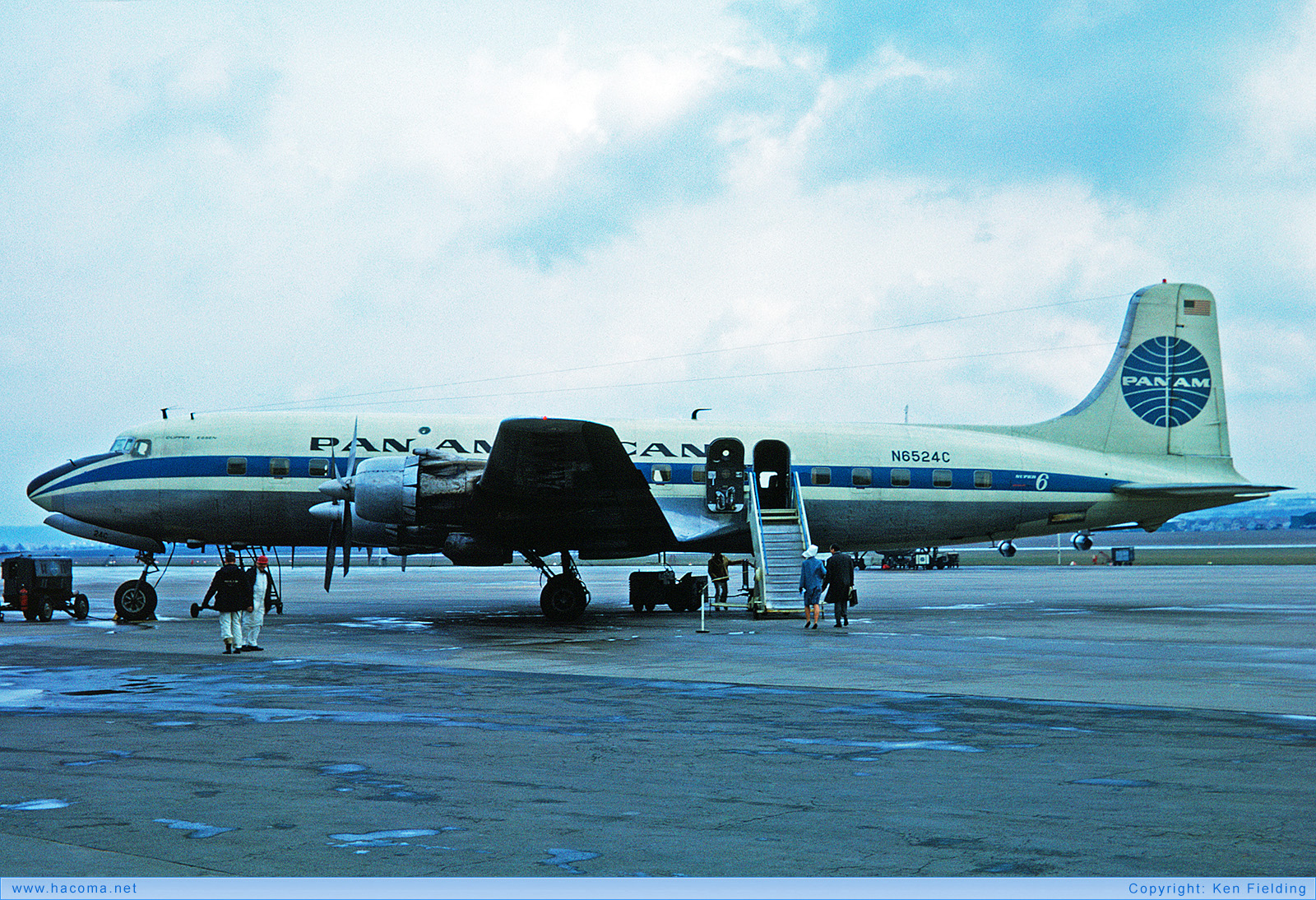 Photo of N6524C - Pan Am Clipper Pocohontas / Meteor / Essen / Live Yankee - Stuttgart Airport - Apr 30, 1966