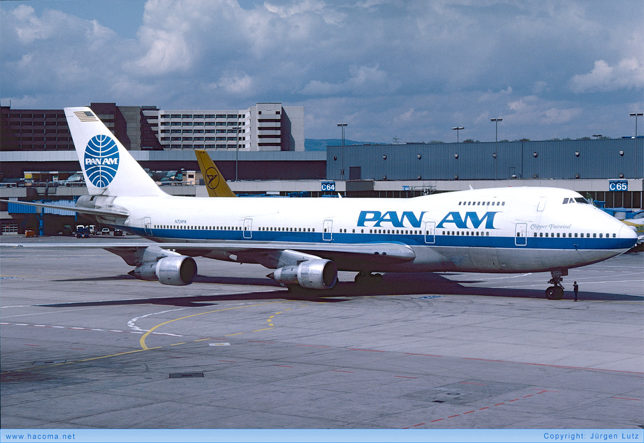 Photo of N724PA - Pan Am Clipper Fairwind - Frankfurt International Airport - 1986