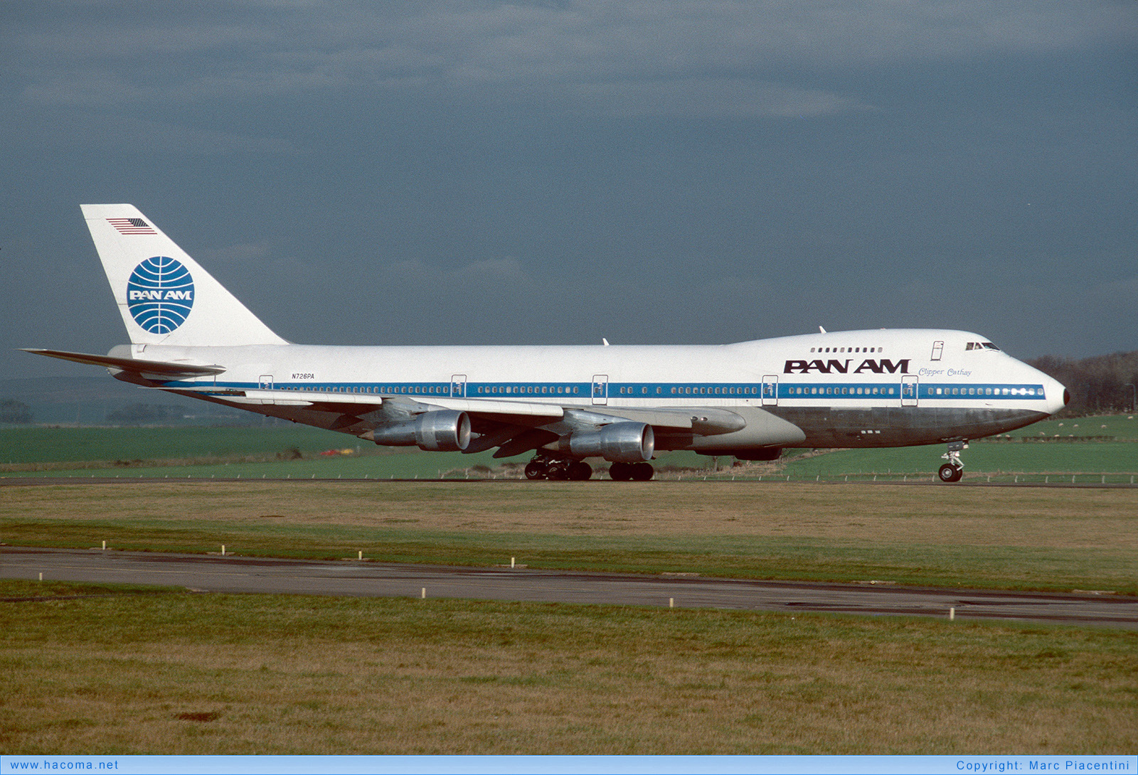 Photo of N726PA - Pan Am Clipper Cathay - Glasgow Prestwick Airport - 1984