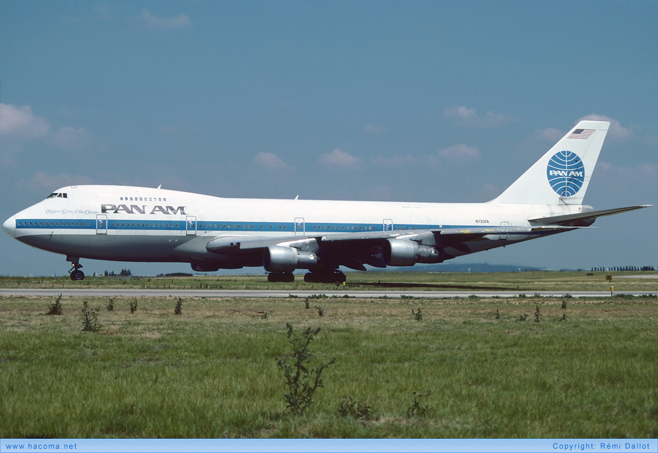 Photo of N730PA - Pan Am Clipper Gem of the Ocean / Sao Paulo - Paris Charles de Gaulle Airport - Jul 28, 1991