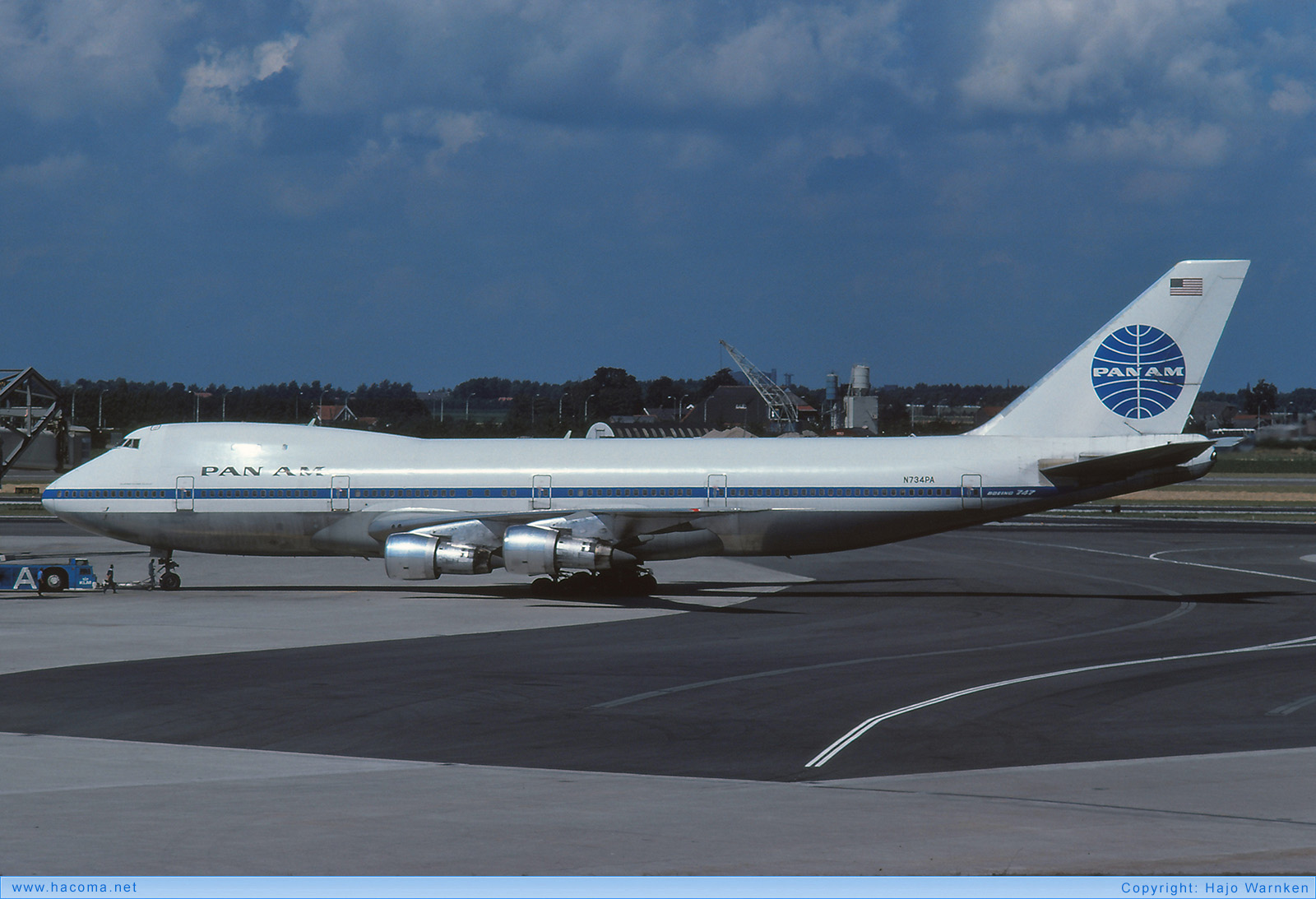 Photo of N734PA - Pan Am Clipper Flying Cloud / Champion of the Seas - Amsterdam Airport Schiphol - Sep 1975