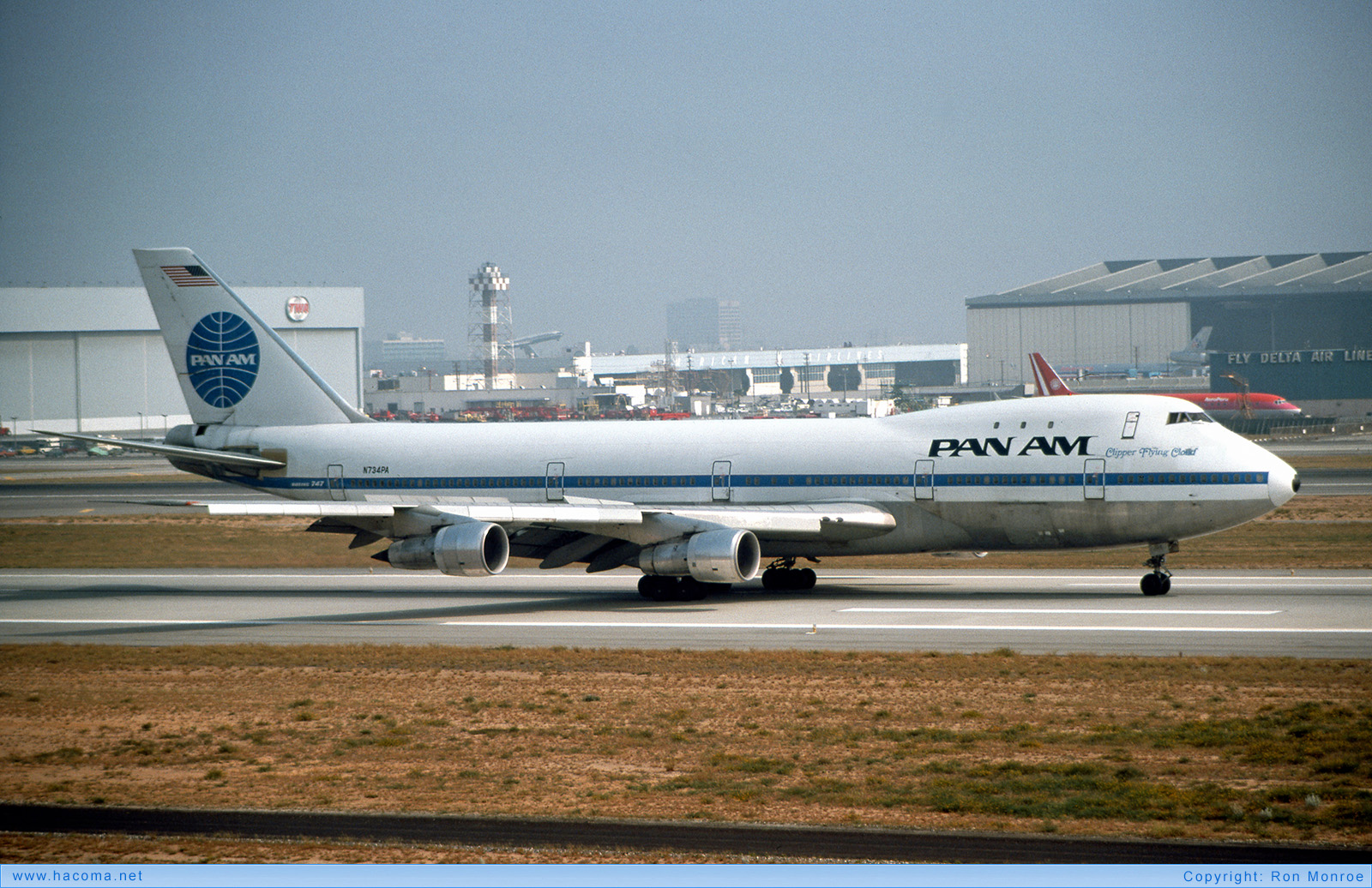 Foto von N734PA - Pan Am Clipper Flying Cloud / Champion of the Seas - Los Angeles International Airport - 04.1977