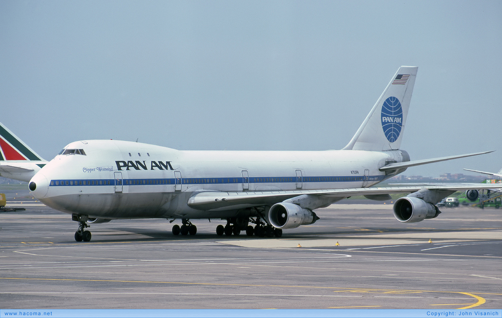 Foto von N753PA - Pan Am Clipper Westwind / Queen of the Skies - Flughafen Rom-Fiumicino - 17.04.1980