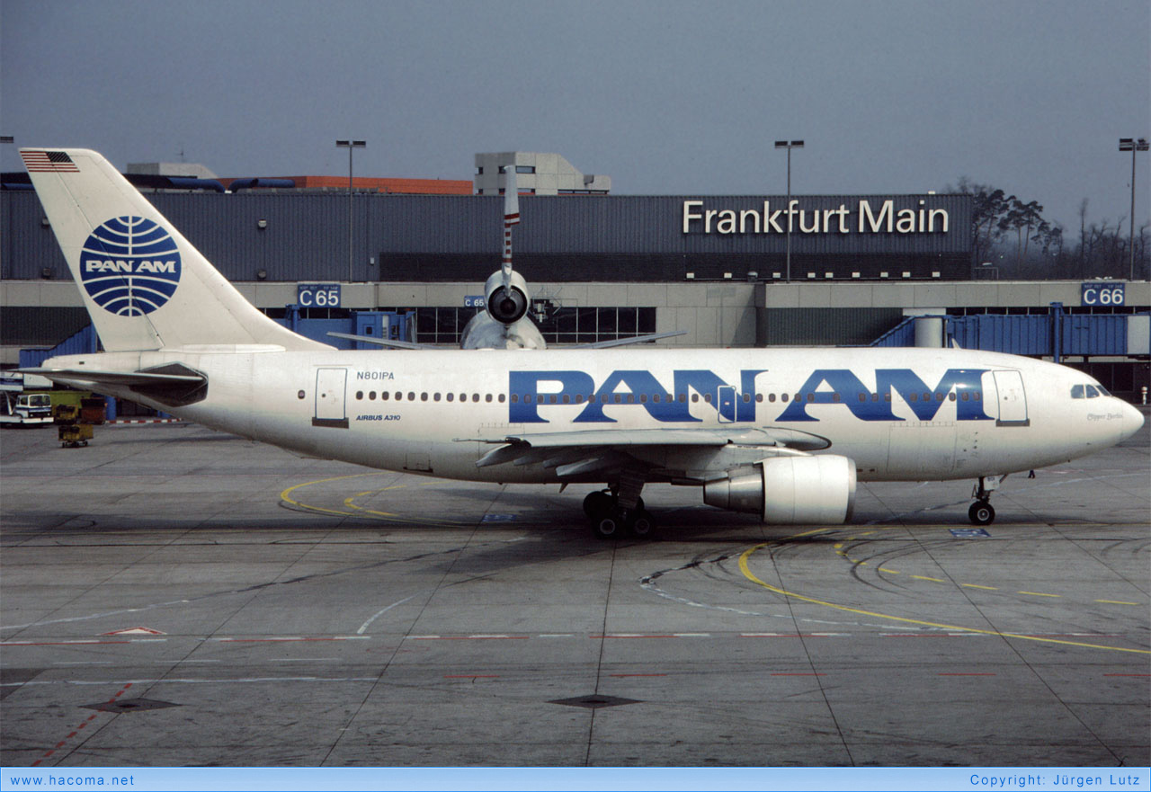 Foto von N801PA - Pan Am Clipper Berlin - Flughafen Frankfurt am Main - 1985