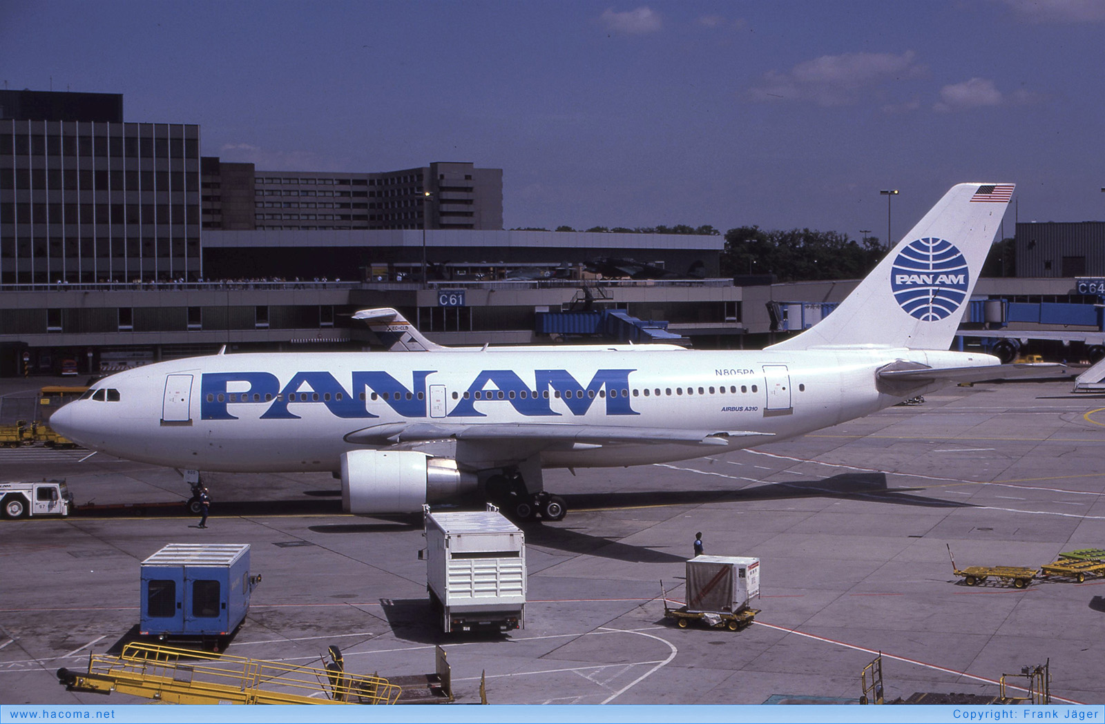 Photo of N805PA - Pan Am Clipper Miles Standish - Frankfurt International Airport - May 25, 1986