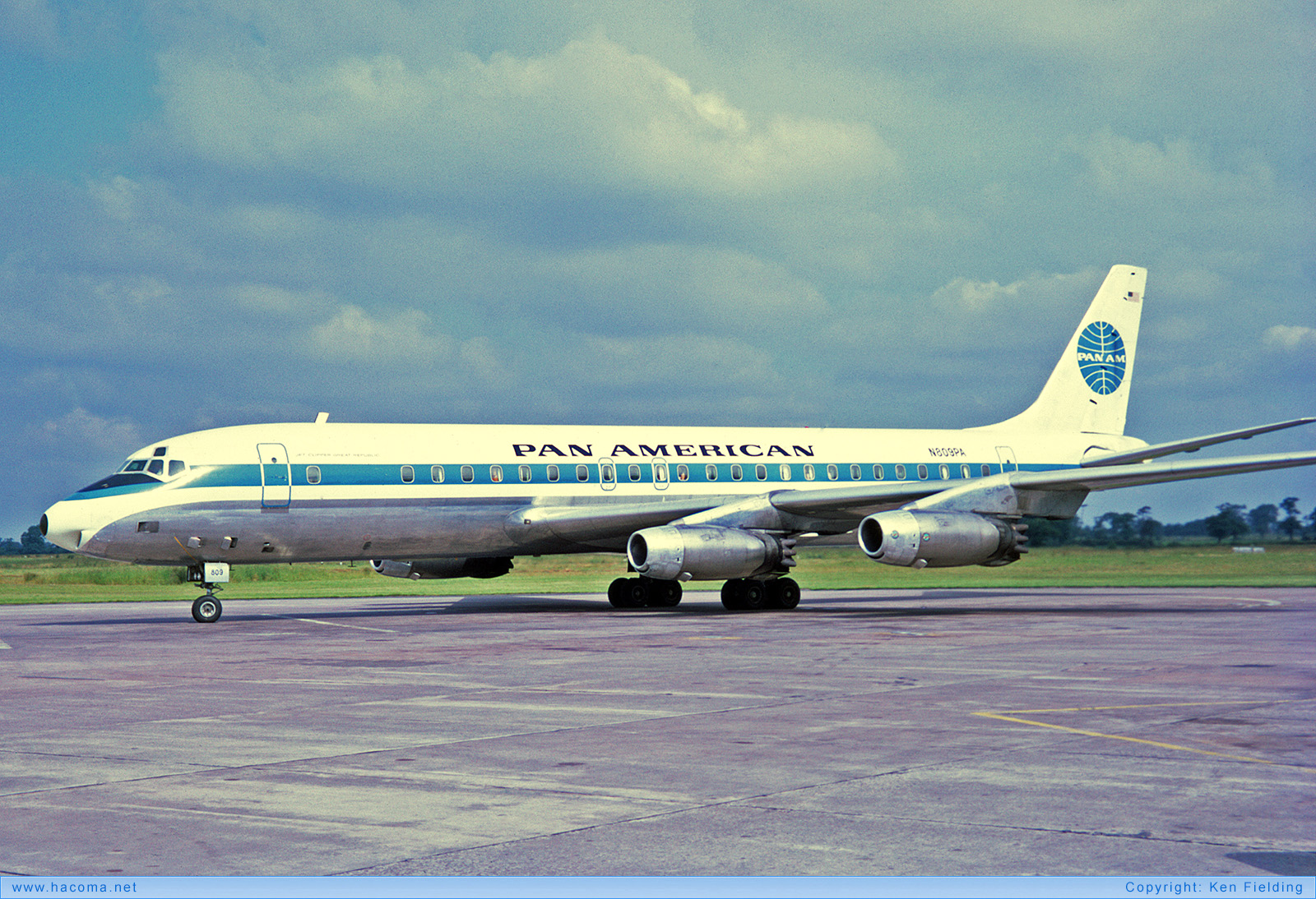 Photo of N809PA - Pan Am Clipper Great Republic - Manchester Airport - Jul 21, 1968