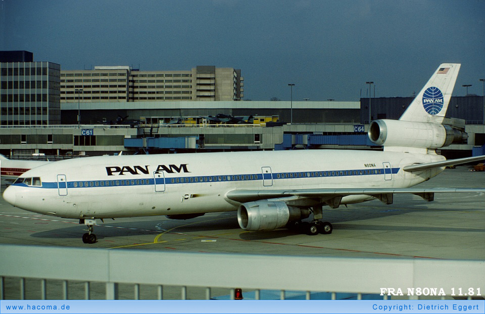 Photo of N80NA - Pan Am Clipper Star of the Union - Frankfurt International Airport - Nov 1981