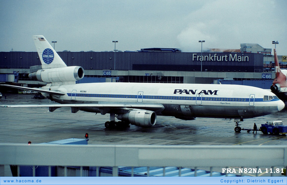 Photo of N82NA - Pan Am Clipper Aurora - Frankfurt International Airport - Nov 1981