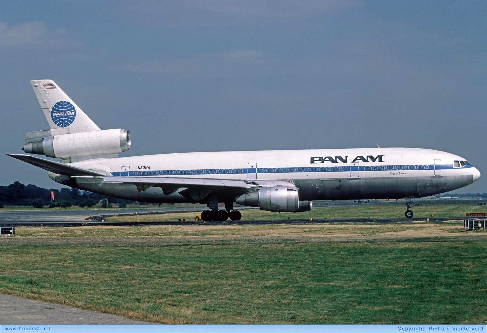 Photo of N82NA - Pan Am Clipper Aurora - Gatwick Airport - Aug 1986