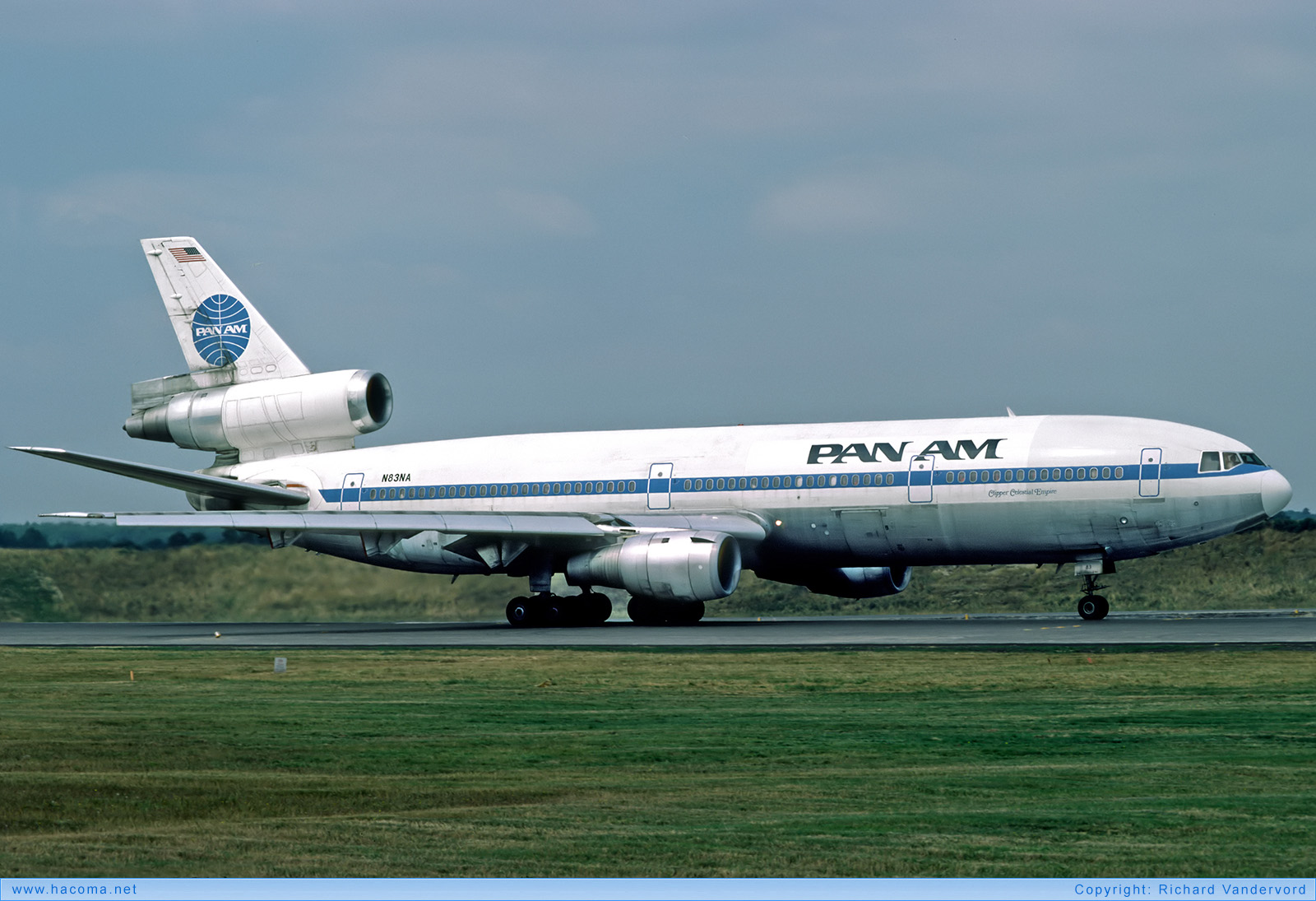 Photo of N83NA - Pan Am Clipper Celestial Empire - Gatwick Airport - Aug 1983