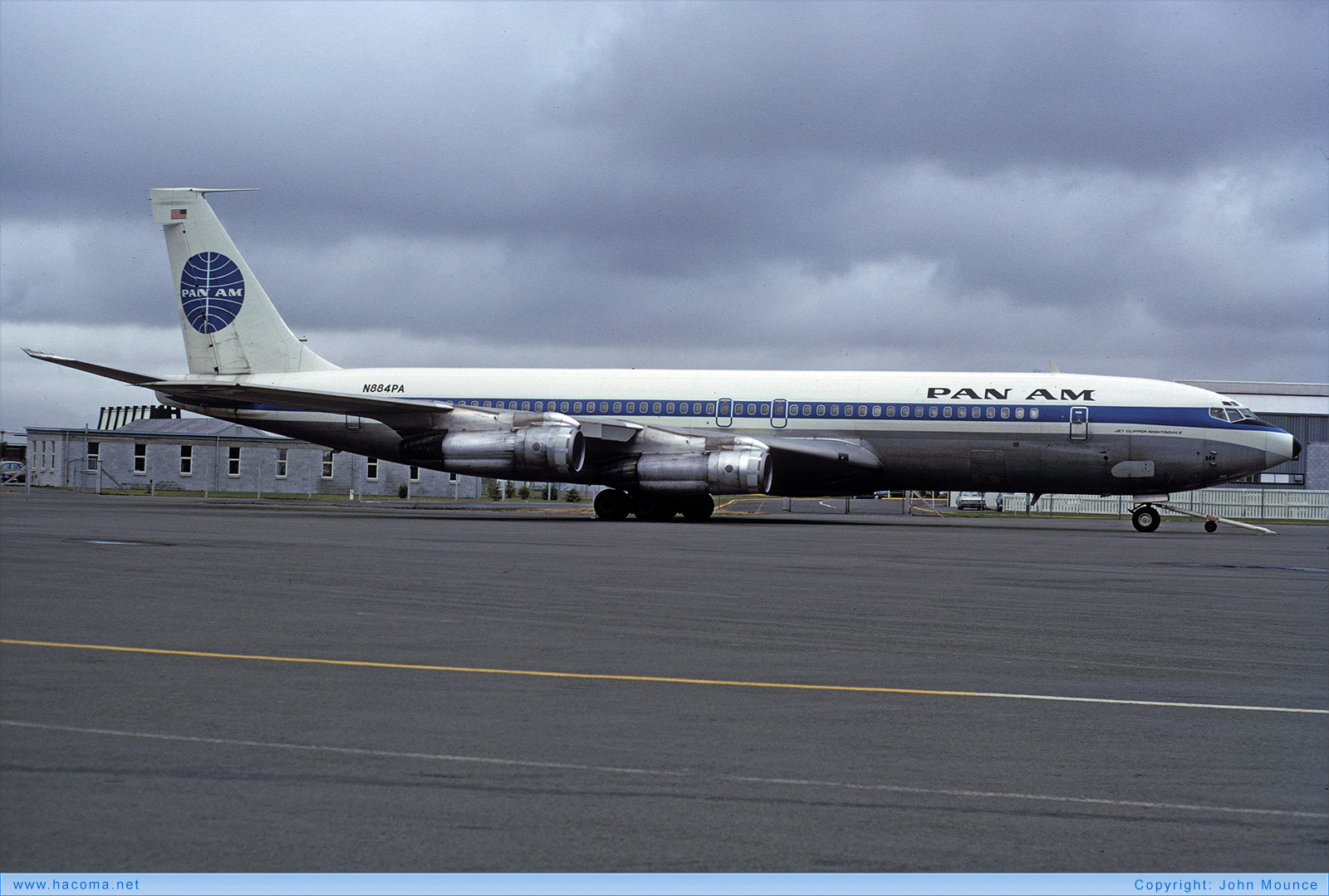 Foto von N884PA - Pan Am Clipper Nightingale - Christchurch International Airport - 09.03.1972