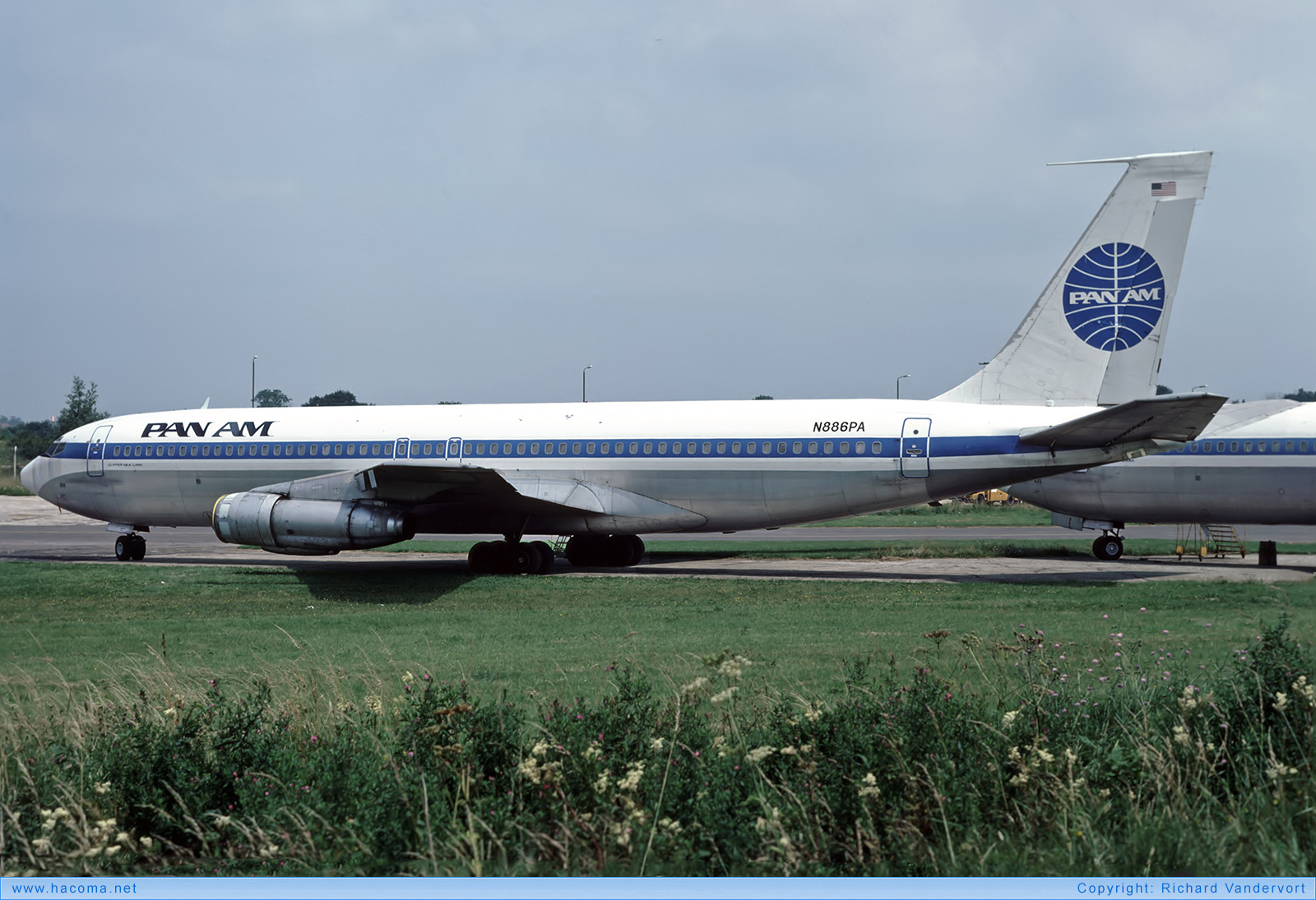 Photo of N886PA - Pan Am Clipper Sea Lark - London Stansted Airport - Jul 1982