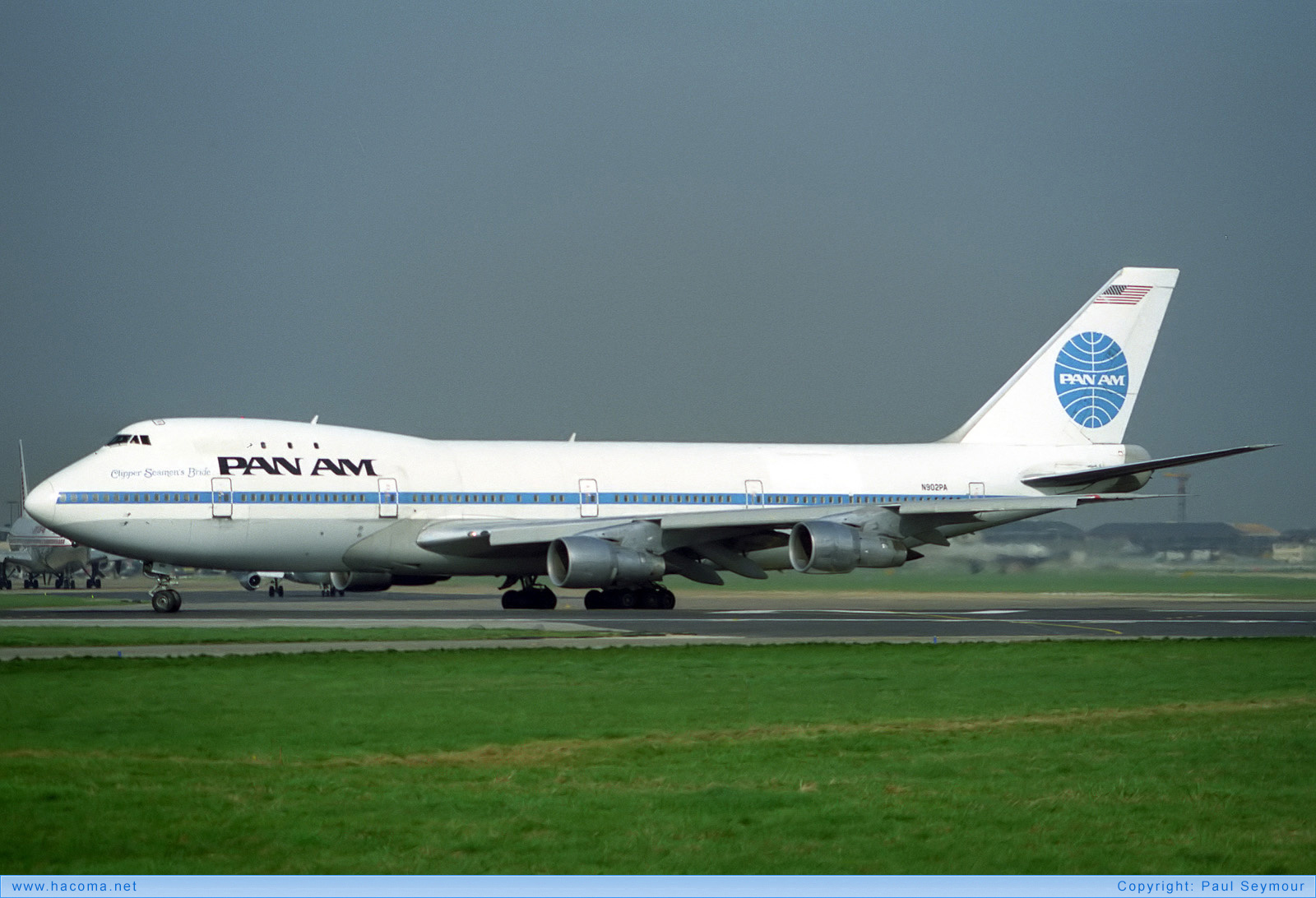 Photo of N902PA - Pan Am Clipper Mandarin / Seamans Bride / Express - London Heathrow Airport - Mar 17, 1990