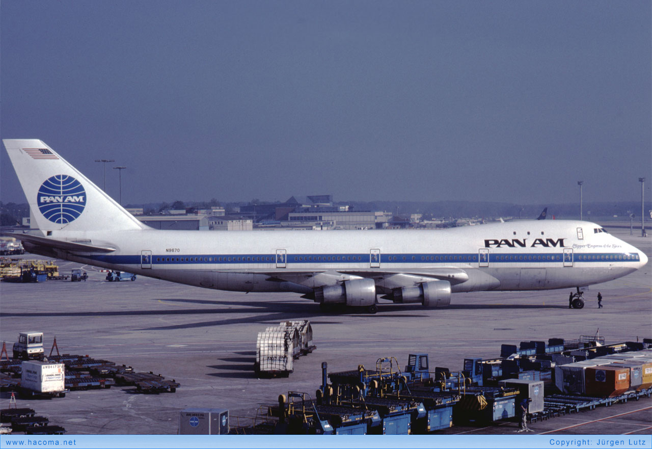 Photo of N9670 - Pan Am Clipper Empress of the Skies - Frankfurt International Airport - 1987