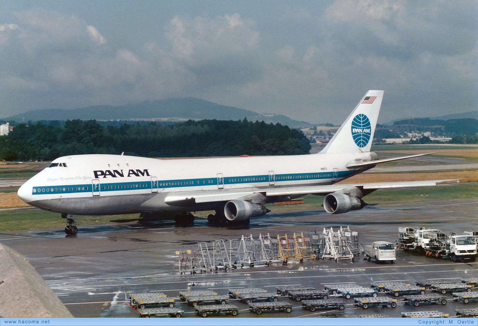 Photo of N9670 - Pan Am Clipper Empress of the Skies - Zurich International Airport - Jul 1984