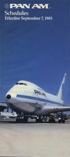 Pan Am Flugplan 07.09.1983