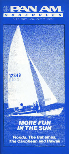 Pan Am Flugplan 15.01.1990