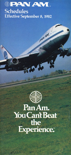 Pan Am Flugplan 08.08.1980