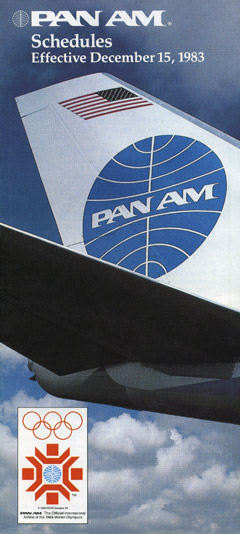 Pan Am Flugplan 15.12.1983