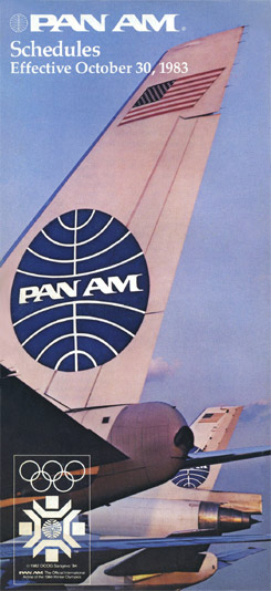 Pan Am Flugplan 30.10.1983