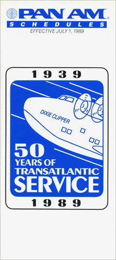 Pan Am Flugplan 01.07.1989