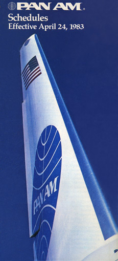 Pan Am Flugplan 24.10.1983