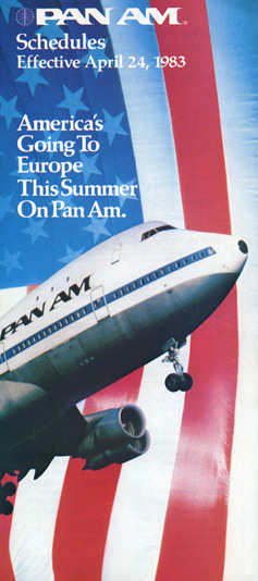 Pan Am Timetable Oct 30, 1983
