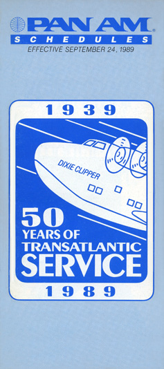 Pan Am Flugplan 24.09.1989
