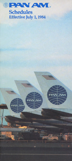 Pan Am Flugplan 01.07.1984