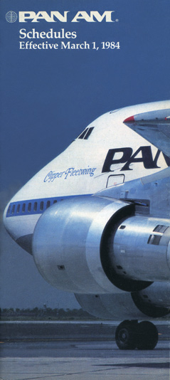 Pan Am Flugplan 01.03.1984