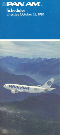 Pan Am Flugplan 28.10.1984